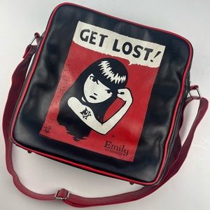2005 Emily The Strange "Get Lost" Crossbody / Shoulder Messenger Bag